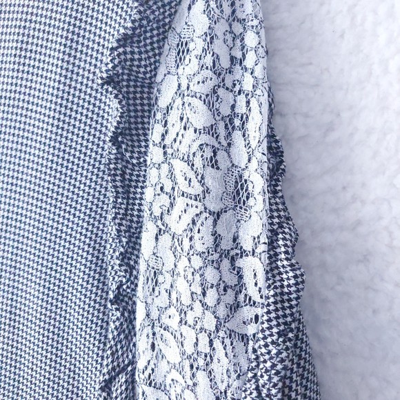 Jane and Delancey Black & White Houndstooth Long Sleeve Top Women's Sz 2X - Picture 7 of 15